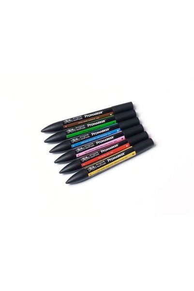 Winsor Newton Winsor & Newton Promarker Set of 6 Mid Tones