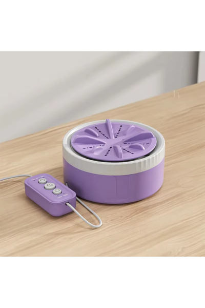 Choice1 Purple HOMEFISH Mini Washing Machine 3 Gear Timing Rotating Turbine f...
