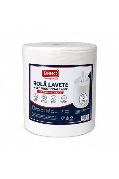 BRRO Airlaid Kitchen Cloth Roll 25 x 21.5 cm, 225 cloths/roll