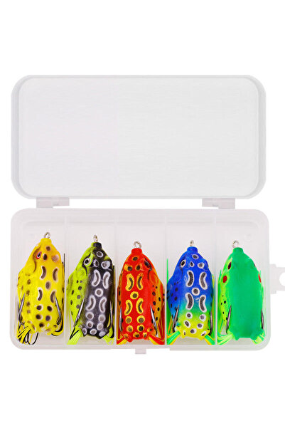 Choice L 5Pcs WEIHE 5pcs/15pcs Frog Fishing Bait Combo Soft Fishing Lure Kit ...