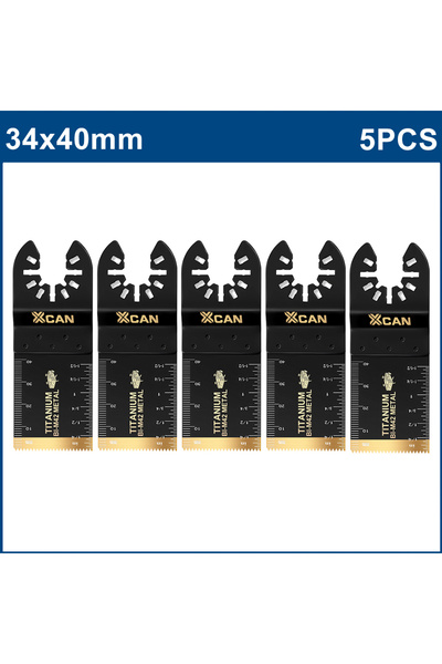 Choice 5pcs XCAN 1/2/5/10pcs Titanium Coated Oscillating Multitool Saw Blade ...