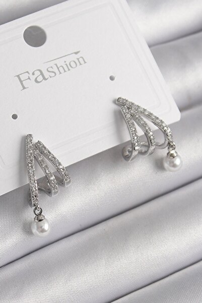 Inure Jewelry النحاس الفضة اللون الزركون حجر مخلب نموذج اللؤلؤ التفاصيل الأقر...