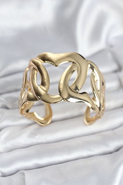Inure Jewelry سوار نسائي عتيق من النحاس الذهبي اللون
