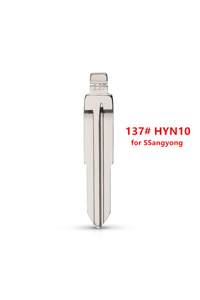 Choice 10 قطع 137 #   شفرة مفتاح معدنية غير مقطوعة من نوع HYN10 لسيارات سانج ...