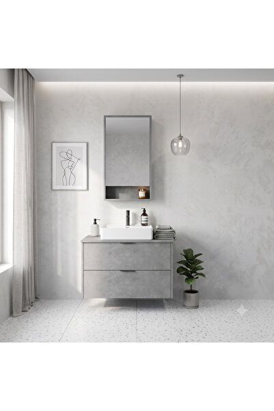 USART BANYO | Stone 2c 70cm Banyo Dolabı Takımı (boy Dolap Hariç)