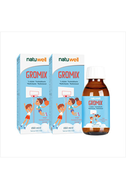 Natuwell Gromix L-arjinin Fosfotidilserin Multivitamin Şurup 150ml 2 li Paket