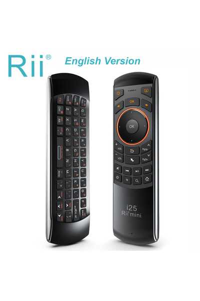 Choice English Keyboard Rii i25 2.4G Mini Wirless Air Mouse Keyboard With IR ...