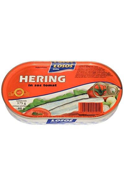 Losos Ustka Conserva Hering în sos de roșii 175g