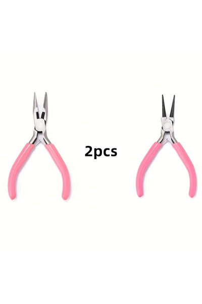 Choice1 Pink-2pcs-NO.2 5pcs/3pcs/2pcs Pink Jewelry Pliers Tool Kit Includes N...