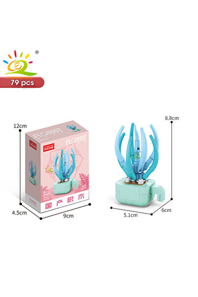 Choice8 WITH BOX NO.40-11 HUIQIBAO MOC Flower Succulent Potted Model Building...