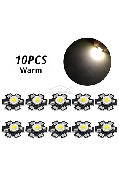 Choice 3W Warm White 3000K 10X 20mm 3V 3W Led High Power Chip Light Bead Whit...
