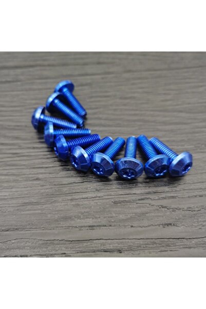 Choice1 M6x20mm blu 10pcs Bolts Screw Black Aluminum Adornment M6 X 20mm M5 X...