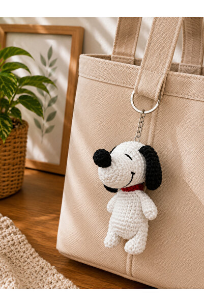 Genel Markalar Amigurumi örgü köpek anahtarlık el yapımı hediyelik çanta akse...