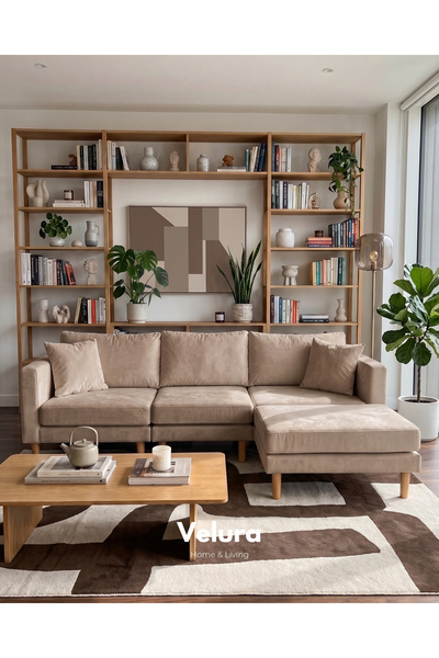 Velura Home & Living Armin Akıllı Köşe Koltuk Takımı & Modern Modüler Yataklı...