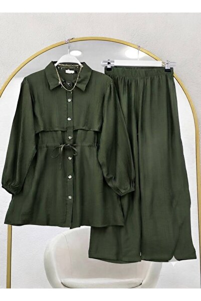 VOLT CLOTHİNG Parça Detaylı Düğmeli Pantolonlu Takım