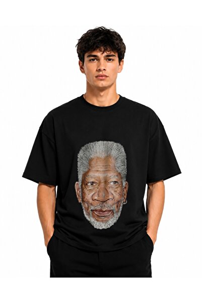 Inscriptie Ουνισέξ Βαμβακερό T-Shirt Υψηλής Ποιότητας  "Μόργκαν Φρίμαν "