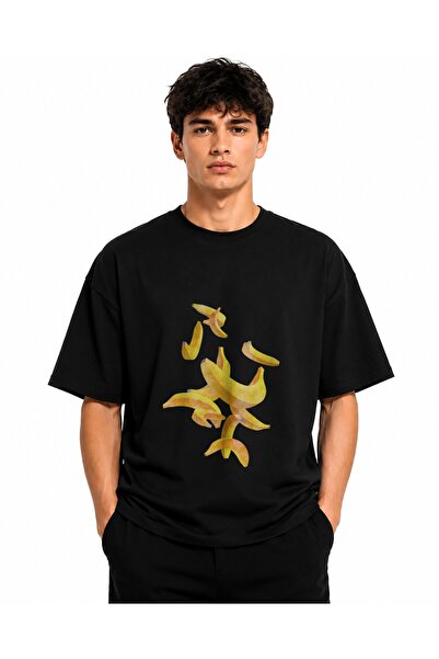 Inscriptie Tricou Unisex Bumbac Premium Casual " Banana zburatoare "
