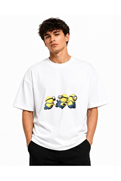 Inscriptie Tricou Unisex Bumbac Premium Casual " Prieteni minioni "