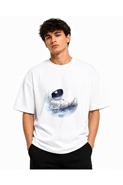 Inscriptie Tricou Unisex Bumbac Premium Casual " Moon "