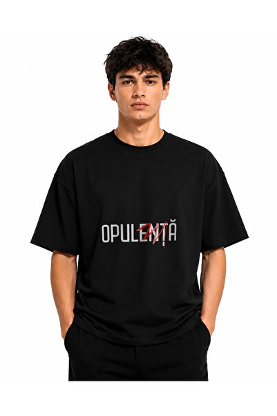 Inscriptie Tricou Unisex Bumbac Premium Casual " Opulenta "