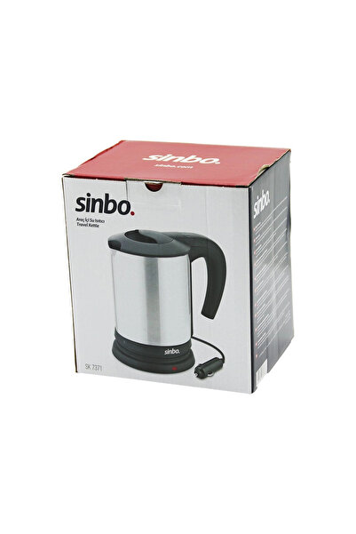 Go İthalat Sinbo Sk-7371 12V In-Car Kettle Stainless Steel Water Heater 0.8Lt...