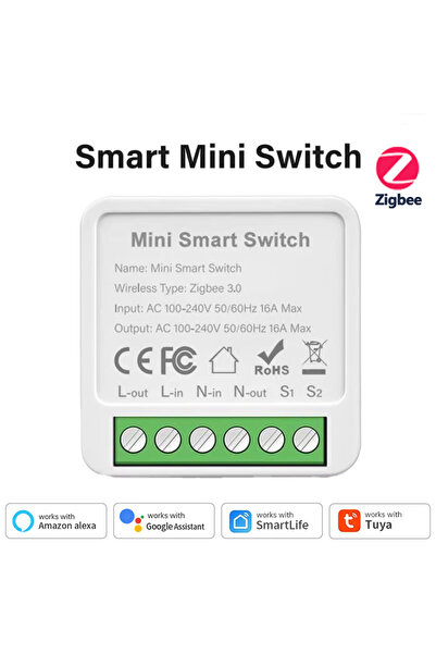 Choice1 ZIGBEE 16A Tuya WiFi Zigbee 3.0 Mini Smart DIY Switch 2-Way Control S...