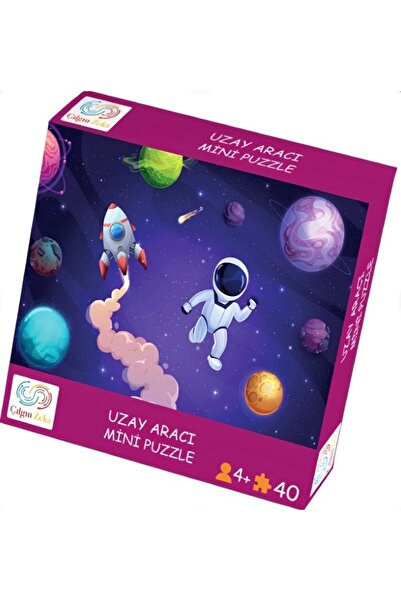 Çılgın Zeka Uzay Aracı Mini Puzzle 40 Parça 3-7 Yaş Çocuk Puzzle Yapboz