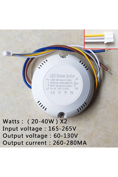 Choice (20-40W)X2 LED Driver Current 280mA 12-24W/20-40W SMD PCB Light Ceilin...
