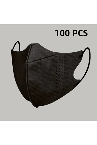 Choice1 100pcs black 10/100Pcs 3D Protective Masks Efficient Protection Breat...