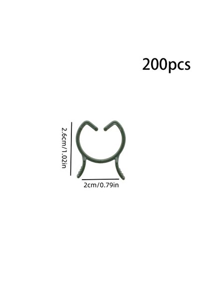 Choice 200pcs S 100/200pcs Plant Clips, 3 Size Clips for Attaching Plants, Ga...
