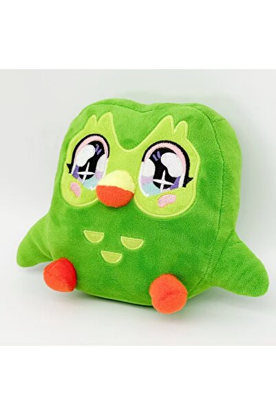 Choice B 17CM Cartoon Duolingo Green Owl Plush Toy Plushie of Duo The Owl Car...