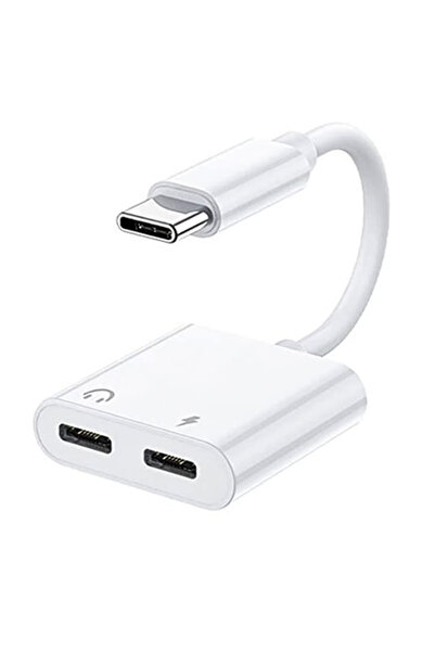 Choice1 Dual Type-C 2-in-1 USB-C to 3.5mm Headphone & PD Charging Adapter, Ty...