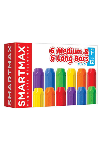 Smart Joc magnetic Smart Games - Set cu 6 piese medii si 6 piese lungi