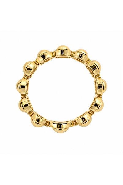 Selay Accessory سوار ذهبي بتفاصيل محدبة - تصميم عصري أنيق