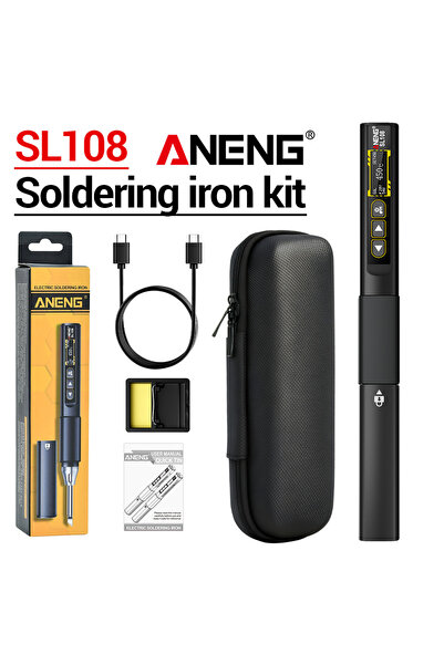 Choice ANENG Black--bag ANENG SL108 96W Digital Soldering Iron Kit Type-C PD ...