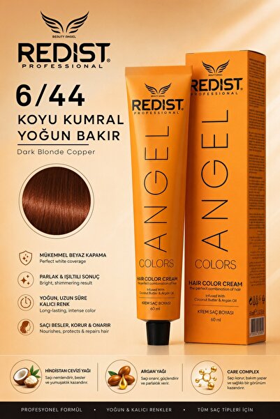 Redist Saç Boyası 60 ml 6/44 Koyu Kumral Yoğun Bakır