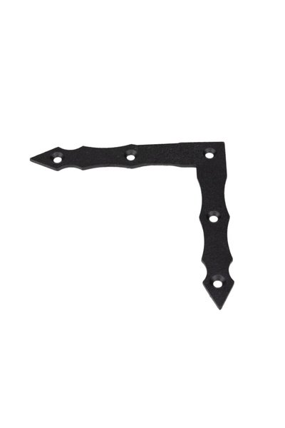 Evotools Colț decorativ pentru fereastră din lemn negru 100x100x15x2.0 mm