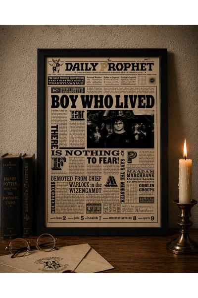 thepossesion Harry Potter 3D Lenticular Poster 30x40 cm – Çerçeveli Duvar Dek...