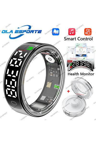 Choice13 10 Black Pro For Smart Ring Hd Screen Tiktok Control 5ATM Waterproof...