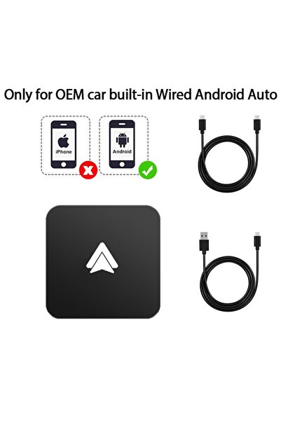 Choice Android Auto Box Mini Carplay&Auto Box Dongle Wired To Wireless For Au...