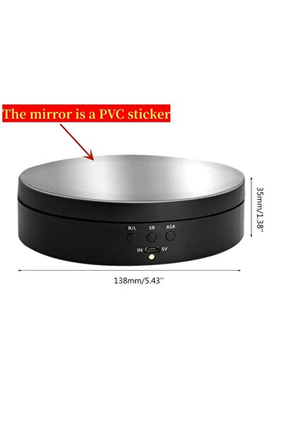 Choice Black Electric Rotating Base Display Stand 3 Speeds 360 Degree Turntab...