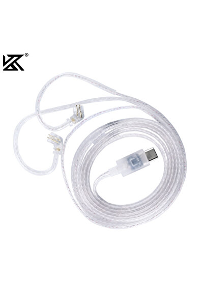 Choice C PIN MIC Type-c KZ Original Headphone Cable Type C Silver-Plated Upgr...