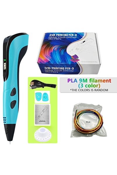 Choice4 PLA Filagment Blue add 9M PLA Third-Generation Super 3D Pen, with 1.7...
