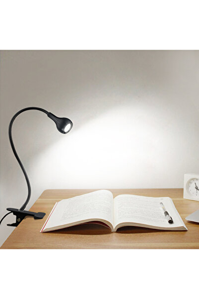 Choice1 مصباح طاولة USB أبيض 5 فولت مع حامل مشبك ملحقات مكتب مرنة للمكتب وغرف...