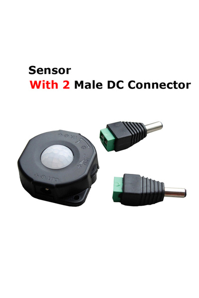 Choice4 Black and Connector Motion Sensor Light Switch 12V Movement Sensor Mo...