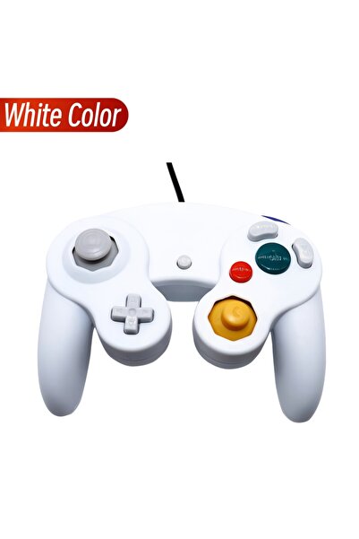 choice2 أجهزة تحكم ألعاب متعددة الألوان باللون الأبيض لوحدة تحكم GameCube الس...