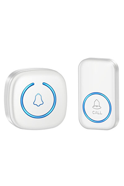 Choice4 UK Plug 1Button 1Receiver Wireless Doorbell IP44 Waterproof Smart Hom...