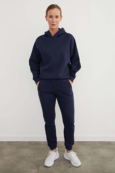 Fulla Moda 3 Thread Basic Hooded Jogger Tracksuit Set