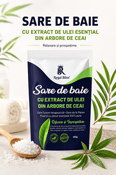 Regal Bliss Sare de baie ®, cu extract de ulei esential din arbore de ceai. 1...