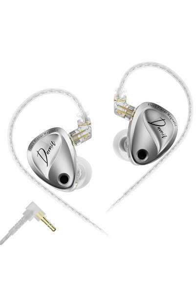 Choice5 سماعات أذن Duonic 3.5 NOMIC KZ Duonic HIFI IEMs ثلاثية المغناطيس ذات ...